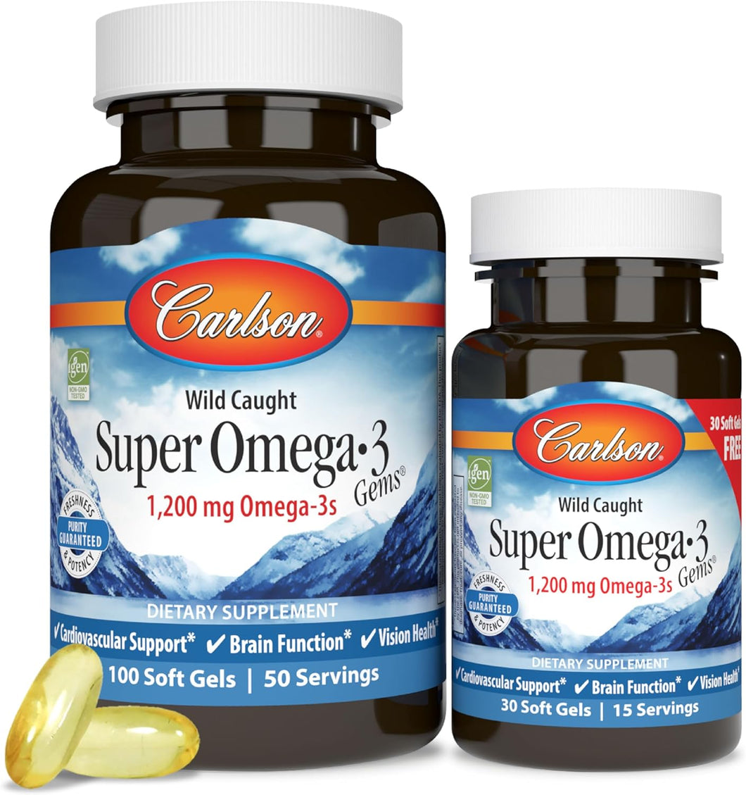 Carlson Super Omega 3 Gems 1200 mg