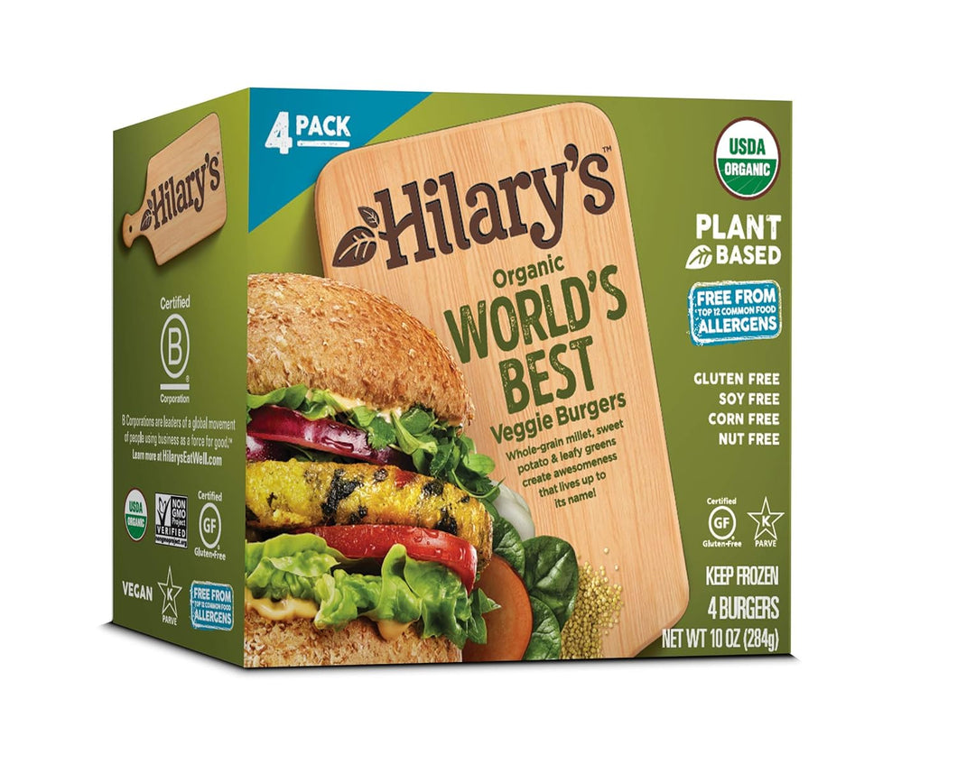 Hilary's Organic World's Best Burgers 4pack