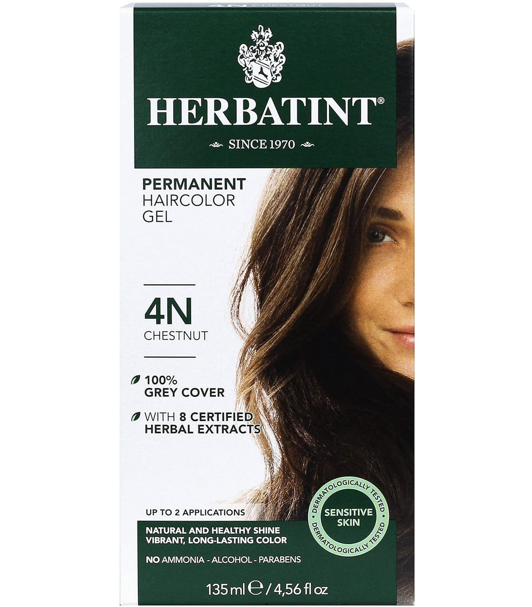 Herbatint Hair Color Gel Chestnut 4N