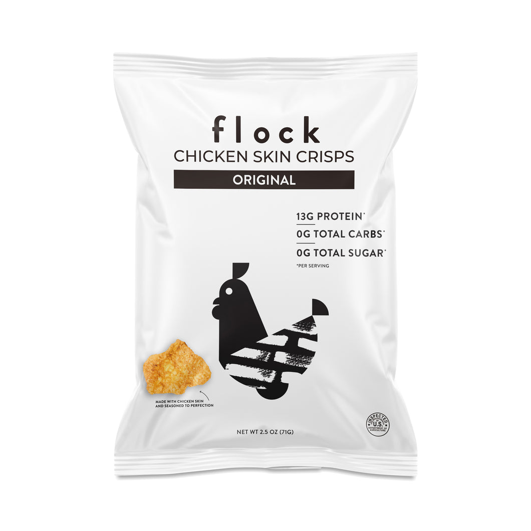 Flock Chicken Skin Crisps Original 2.5oz