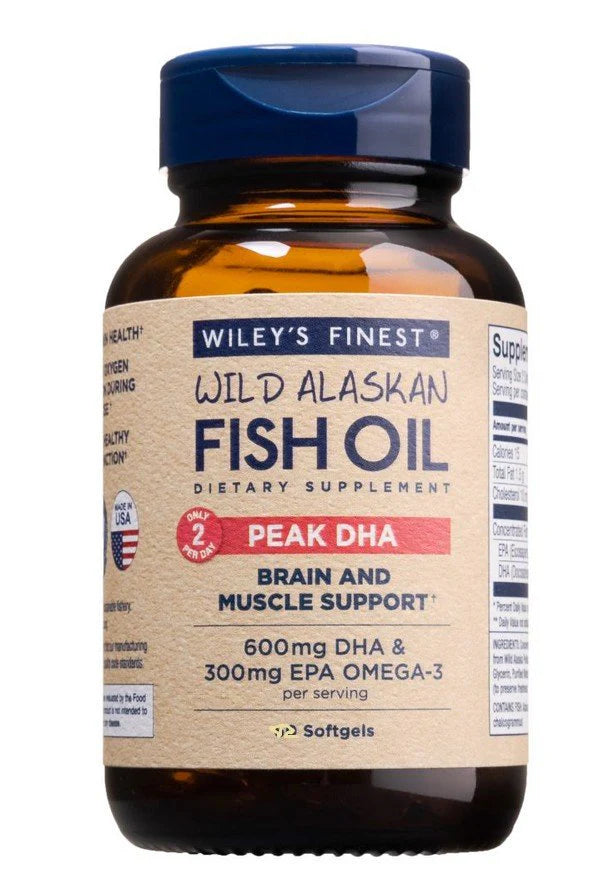 Fish Oil Peak DHA 600mg Wild Alaskan