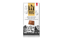 Load image into Gallery viewer, Milkboy Swiss Chocolate Crunchy Caramel and Sea Salt Milk Chocolate Bar 3.5oz
