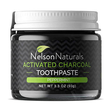 Nelson Naturals Activated Charcoal Toothpaste Peppermint
