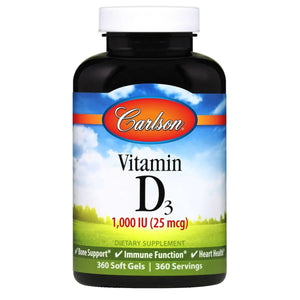 Carlson Vitamin D3 1000 Iu 360 Sg