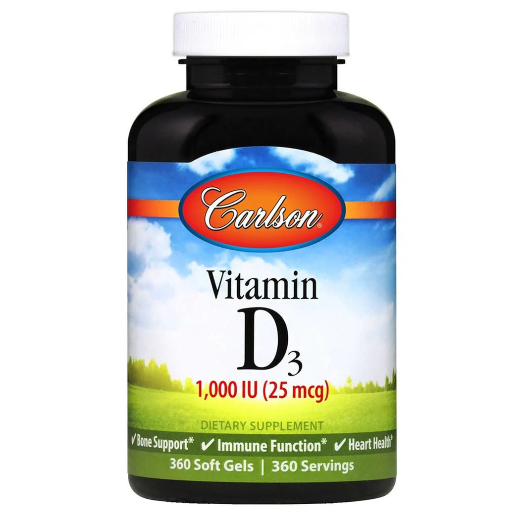 Carlson Vitamin D3 1000 Iu 360 Sg