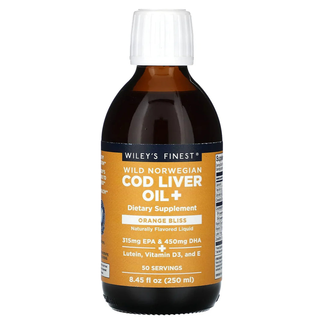 Cod Liver Oil+ Orange flavored Wild Norwegian