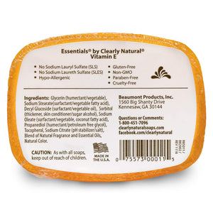Clearly Natural Essentials Soap Vitamin E 4oz