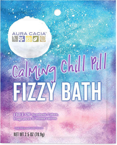 Aura Cacia Calming Chill Pill Fizzy Bath 2.5oz