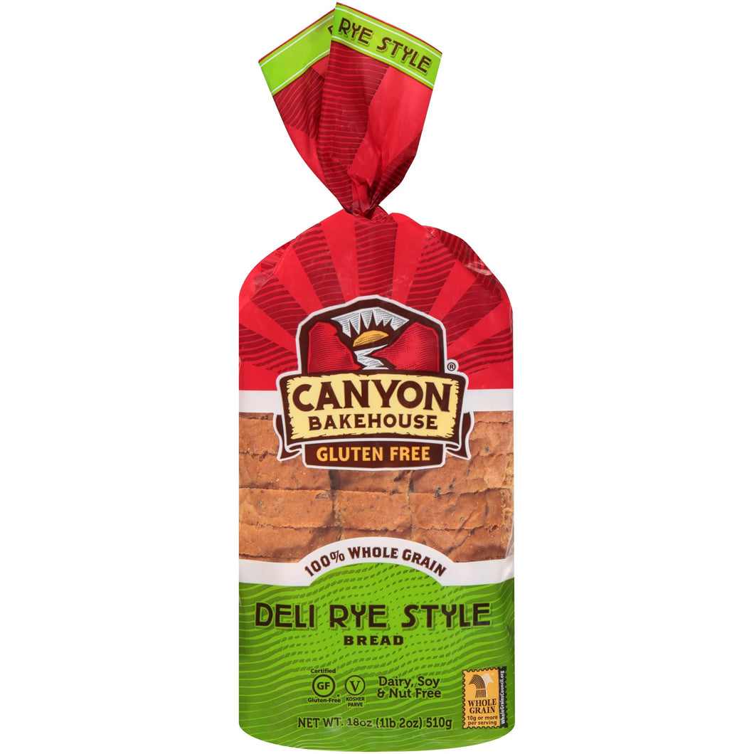 Canyon Bakehouse GF Deli Rye Style Bread 18oz