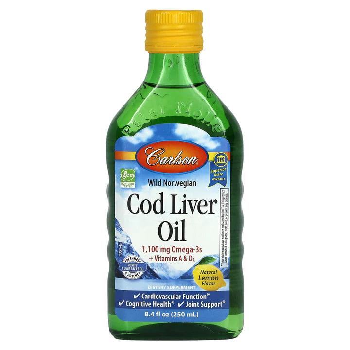 Carlson Cod Liver Oil Lmn 8.4 Oz