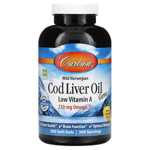 Carlson Cod Liver Oil Low A 300 Sg