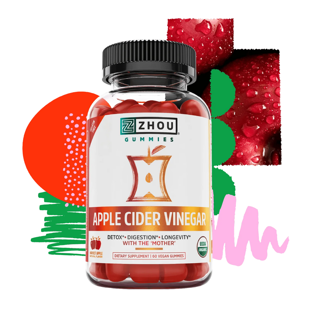 ZHOU Apple Cider Vinegar Gummies 60 C