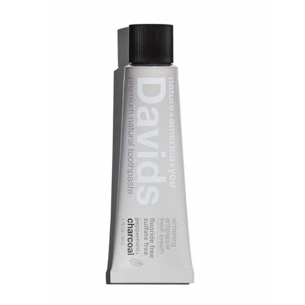 Davids Whitening + Antiplaque Natural Mint Charcoal