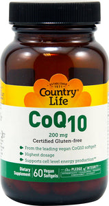 Country Life Coq10 200 Mg 60 Sg