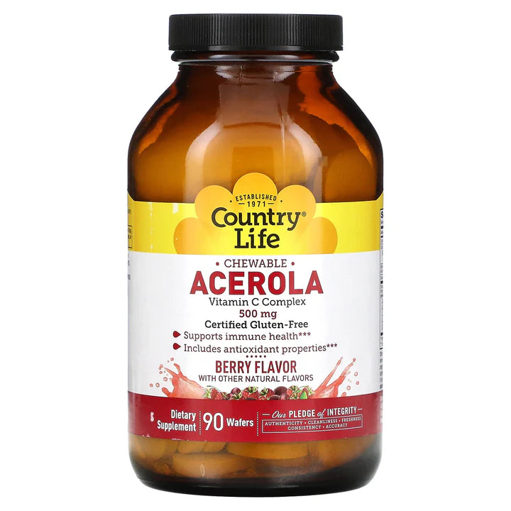 Chewable Acerola 500mg Country Life