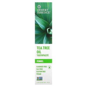 Desert Essence Tea Tree Oil Fennel Toothpaste 6.25oz