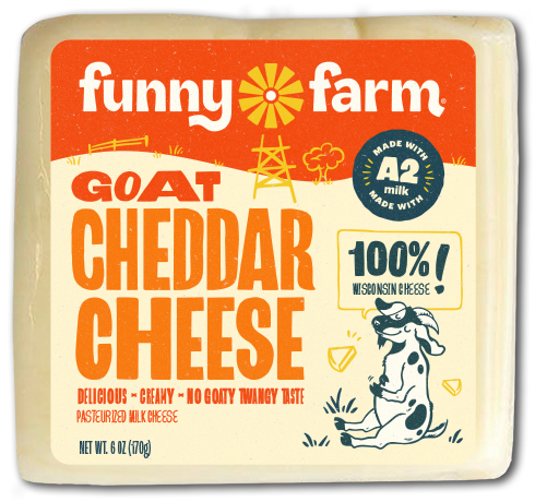 Funny Farm Goat Cheddar Cheese 6oz