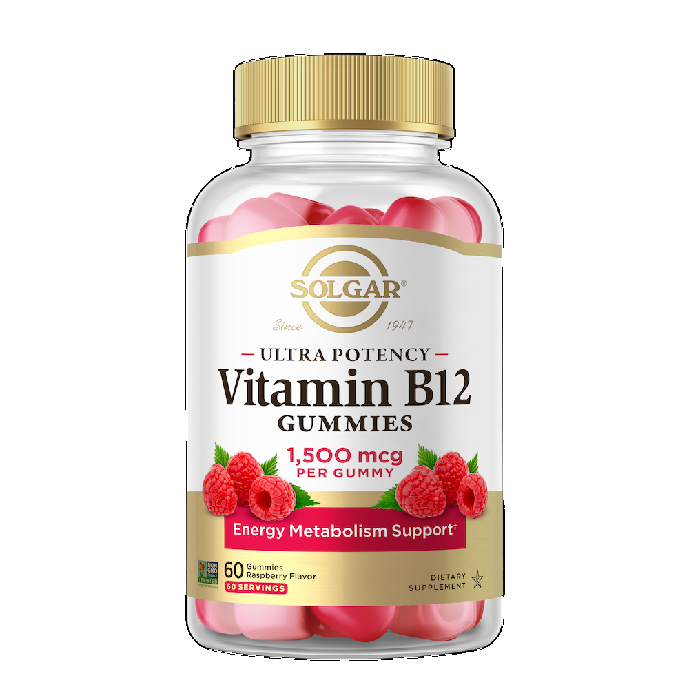 Solgar Vitamin B12 1500mcg Raspberry Gummies 60gm