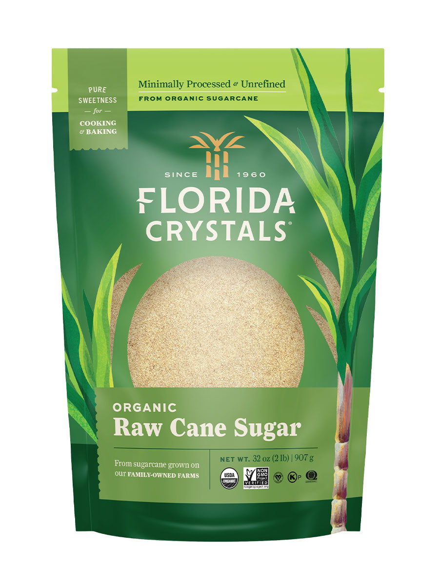 Florida Crystals Raw Organic Sugar Cane 2lb