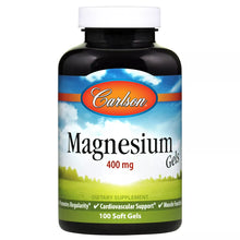 Load image into Gallery viewer, Carlson Magnesium Gels 100 Sg

