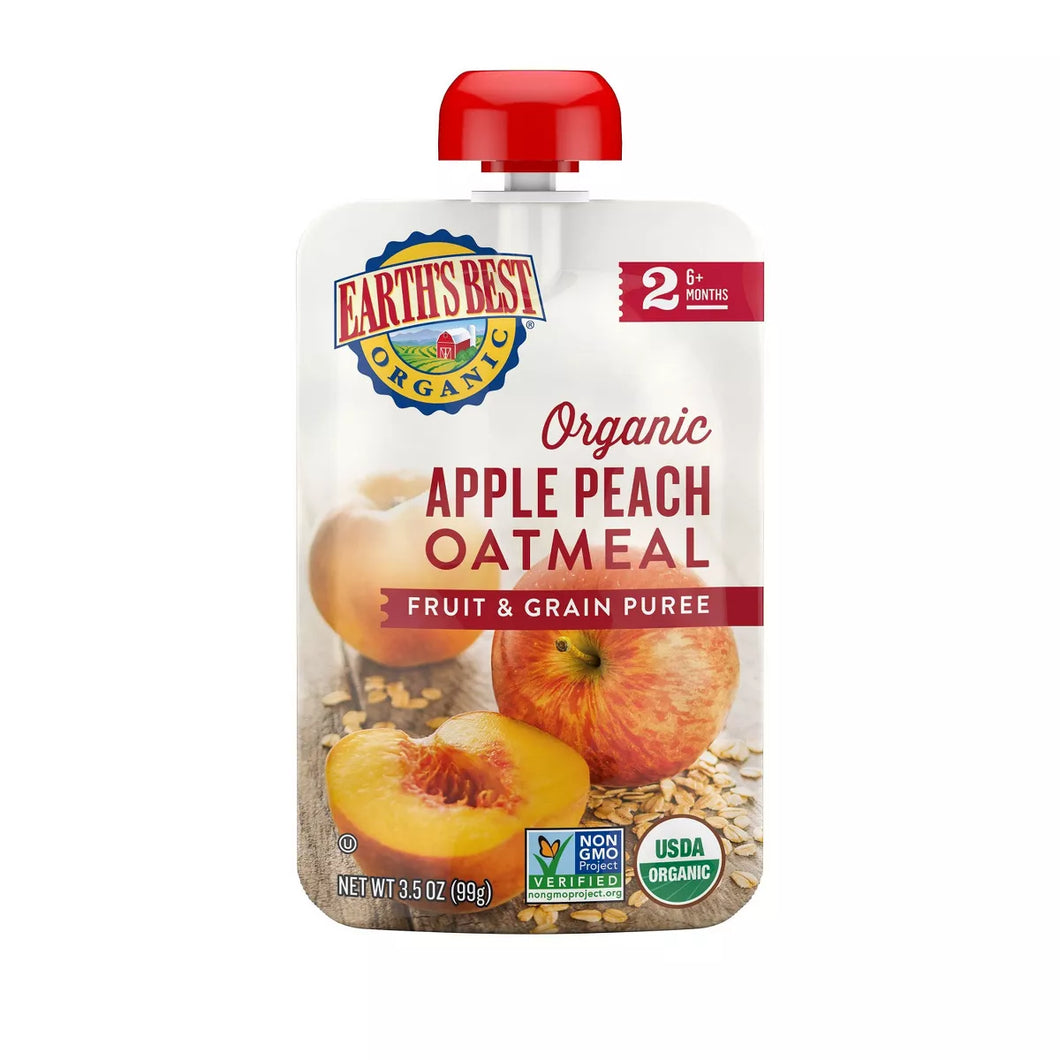Earth's Best Organic Apple Peach Oatmeal 4.2oz