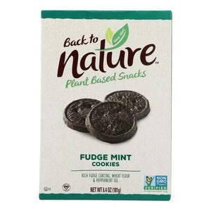 Fudge Mint Cookies Back to Nature