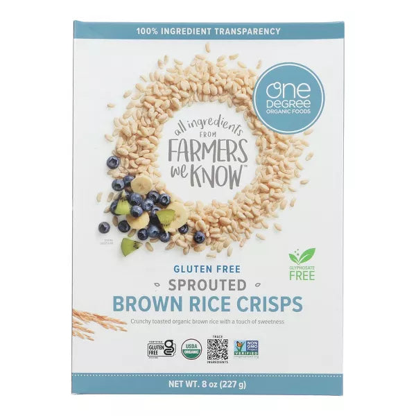 Brown Rice Crisps Sprouted One Degree