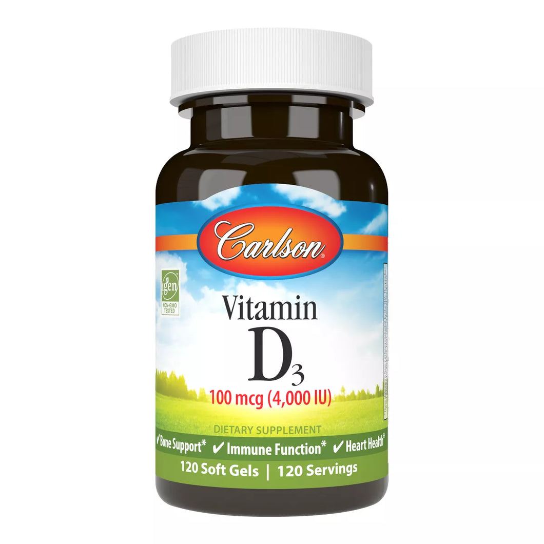 Carlson Vitamin D3 4000iu 120 Sg