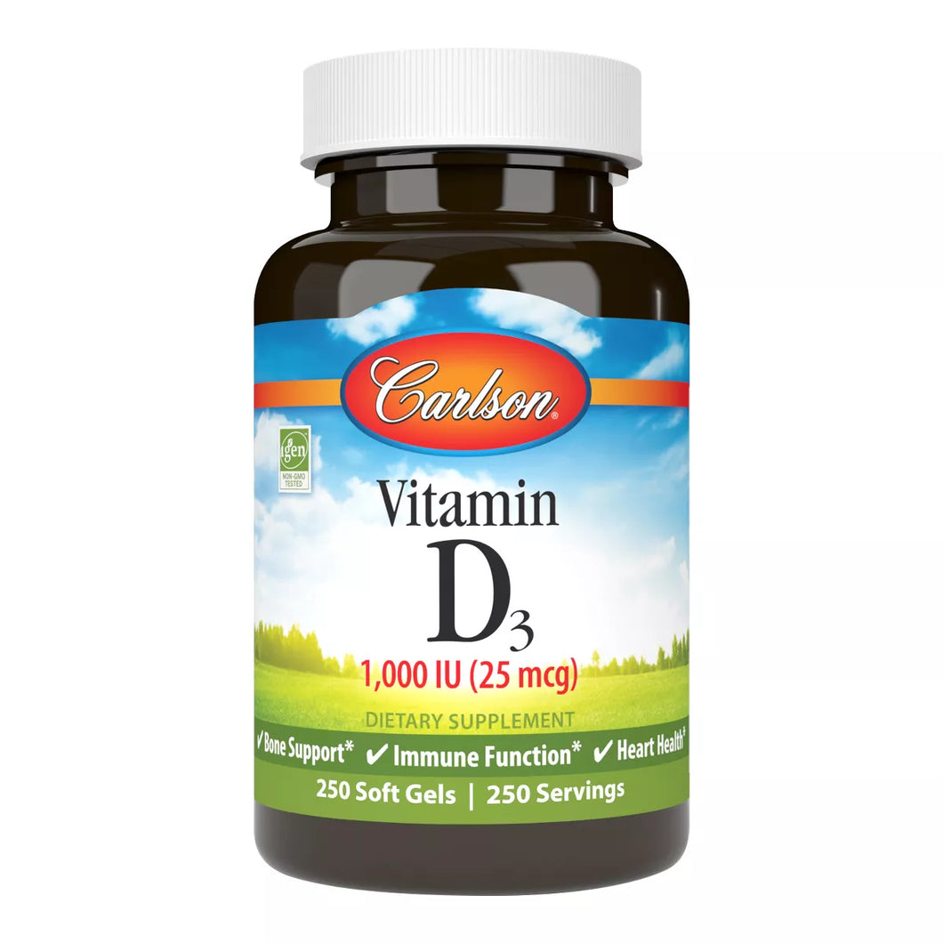 Carlson Vitamin D3 1000iu 250 Sg