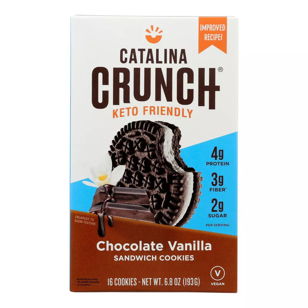Chocolate Vanilla Sandwich Cookies Catalina Crunch