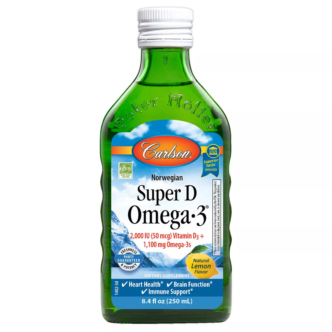 Carlson Super D Omega3 Lmn 8.4 Oz