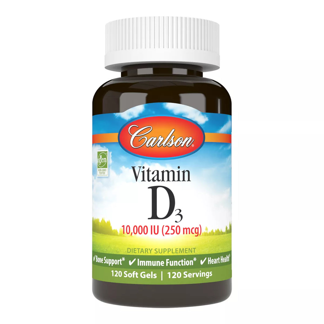 Carlson Vitamin D3 10000iu 120 Sg