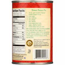 Load image into Gallery viewer, Farmers Market Sweet Potato Puree Og 15 Oz
