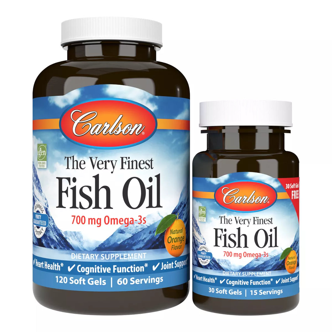 Fish Oil Carlsons 700mg 120+30sg