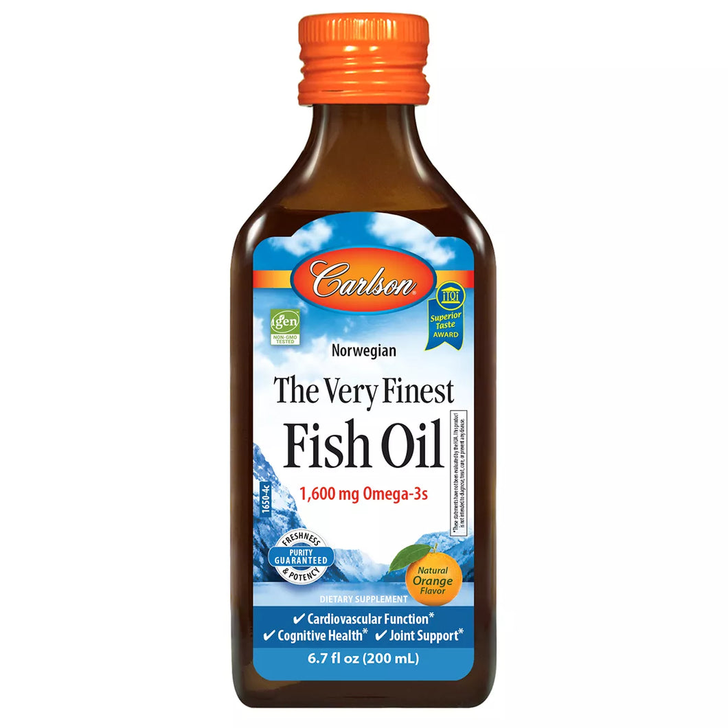 Fish Oil Carlsons 1600mg Orange 6.7oz