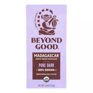 Beyond Good Organic Pure Dark Chocolate 2.64oz