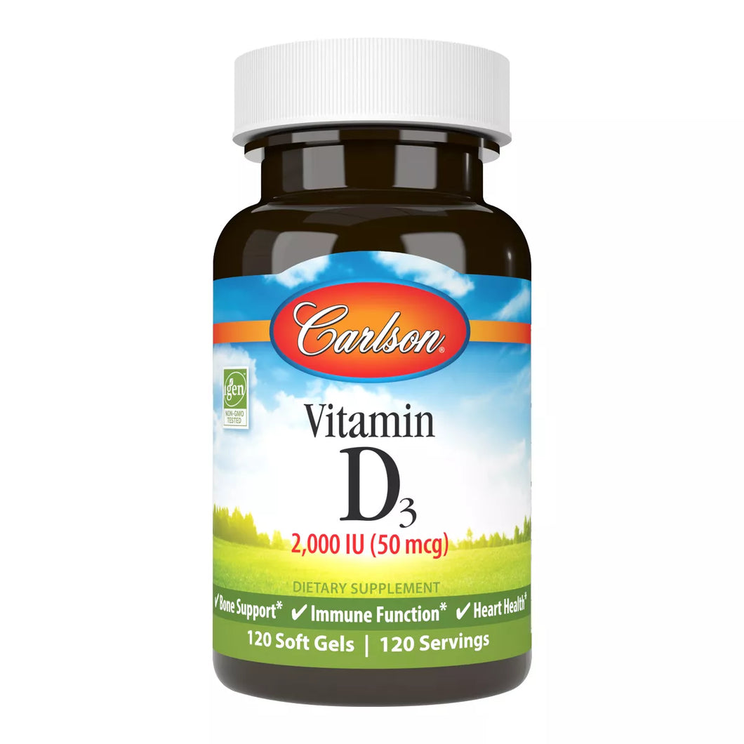 Carlson Vitamin D3 2000iu 120 Sg