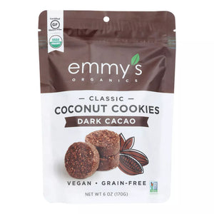 Coconut Cookies Dark Cacao Emmy's Organics