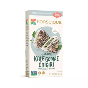 Konscious Frozen Plant-Based Kale Gomae Onigiri 7.2 oz