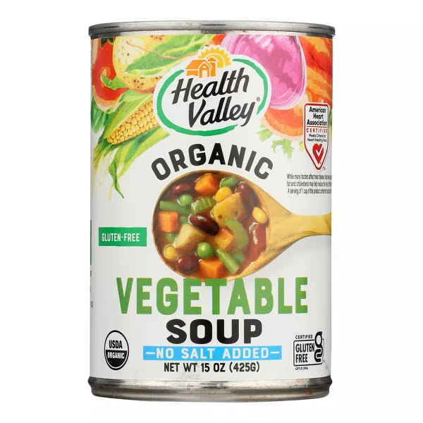 Hlth Vly Soup Veg NS Og 15 Oz