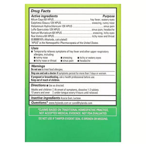 Hylands Seasonal Allergy Relief 60 Tb