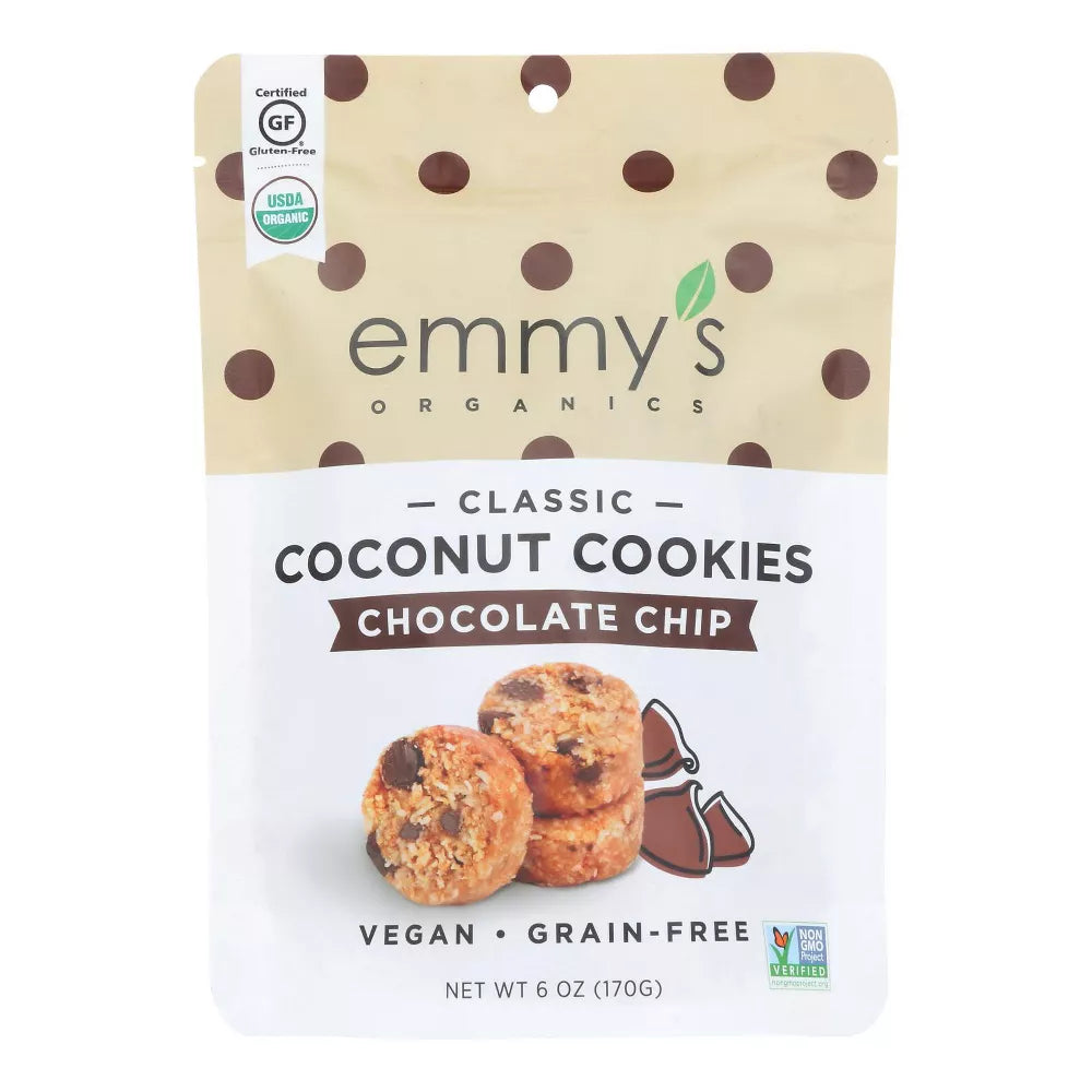 Coconut Cookies Chocolate Chip Emmy's Organics