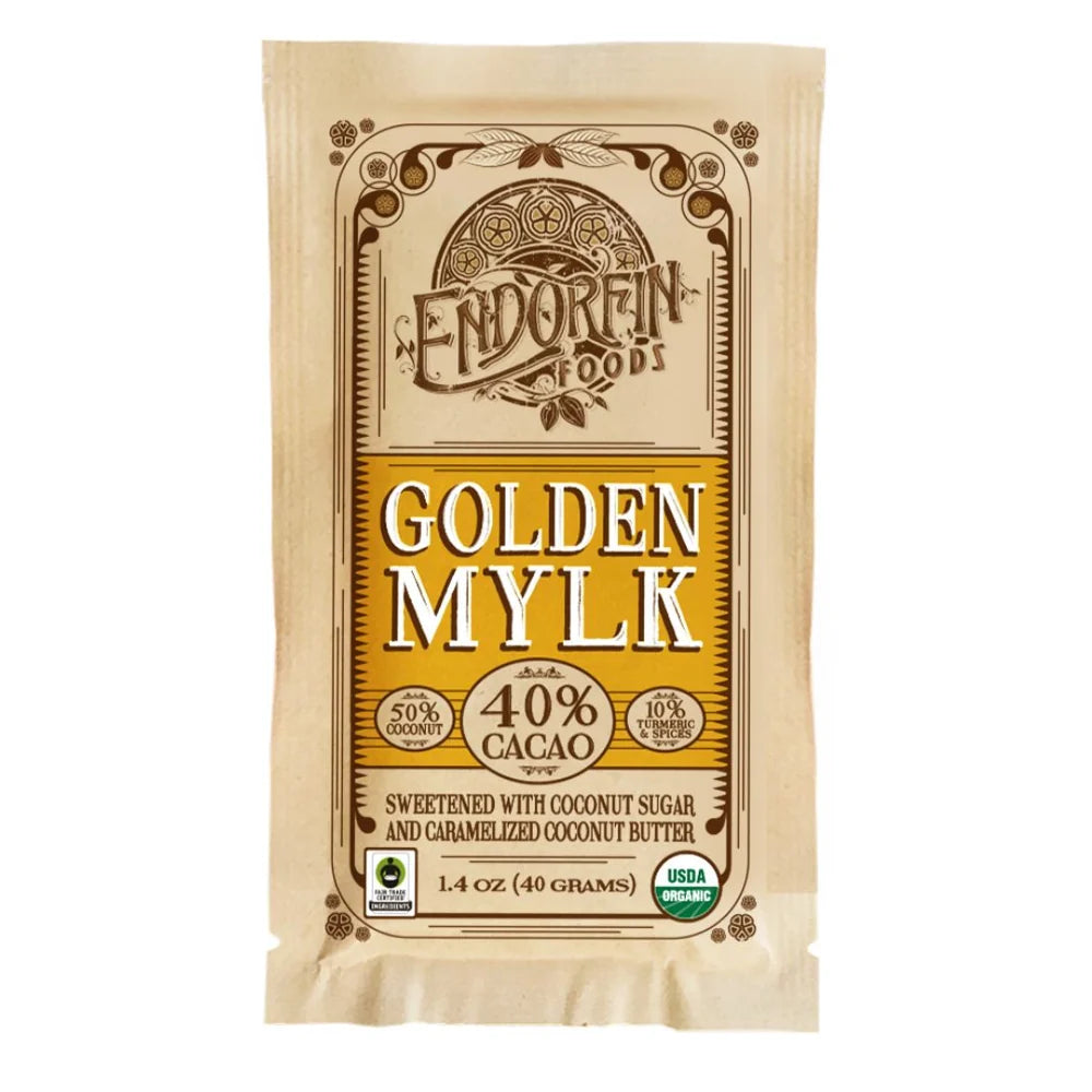 Endorfin Foods Organic Golden Mylk Chocolate Bar