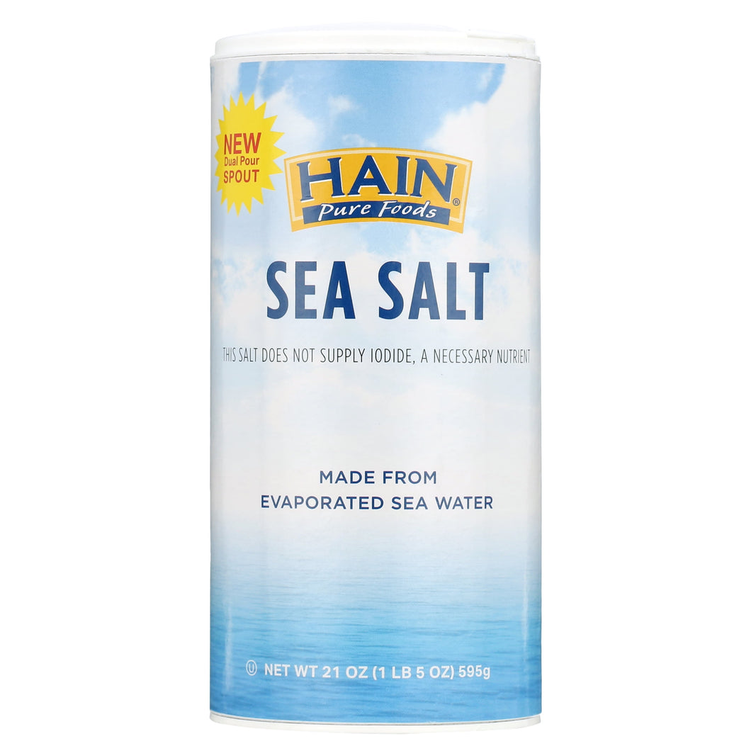 Hain Pure Foods Sea Salt 21oz