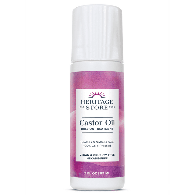 Heritage Store Castor Oil Roll-On 3oz