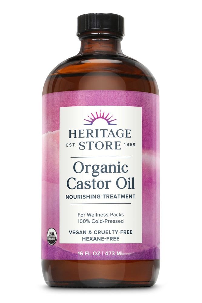 Heritage Store Castor Oil Org 16 Oz