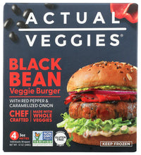 Load image into Gallery viewer, Actual Veggies Black Bean Veggie Burgers
