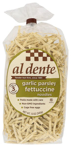 Al Dente Garlic Parsley Fettuccine Noodles 12oz