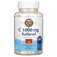 Load image into Gallery viewer, KAL Vitamin C 1000mg Buffered 100T
