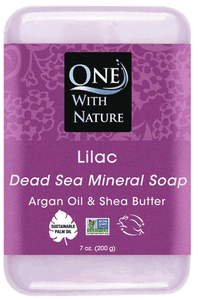One with Nature Lilac Dead Sea Mineral Soap 7 oz